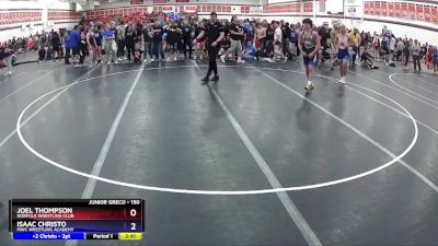 150 lbs Semifinal - Joel Thompson, Norfolk Wrestling Club vs Isaac Christo, MWC Wrestling Academy
