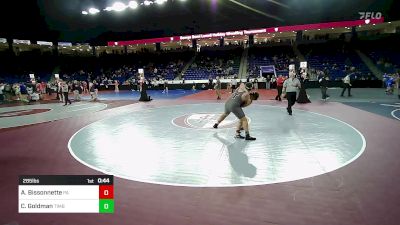 285 lbs Round Of 64 - Avery Bissonnette, Pinkerton Academy vs Caleb Goldman, Timberlane