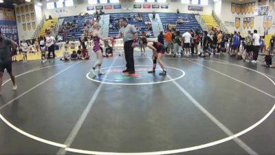 124 lbs Quarterfinal - Madison LaBar, Caveman vs Jada Williams, Mayhem Wrestling Club