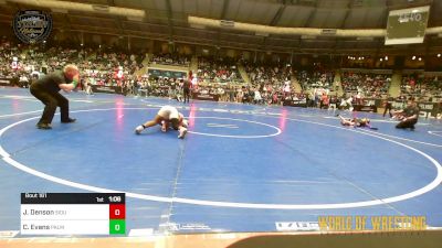 110 lbs Semifinal - Jayden Denson, Siouxland Wrestling Academy vs Carter Evans, Palmetto State Wrestling Academy (PSWA)