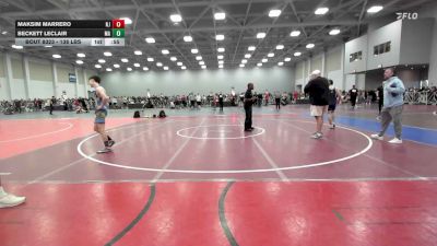 138 lbs Consi Of 64 #2 - Maksim Marrero, NJ vs Beckett Leclair, MA