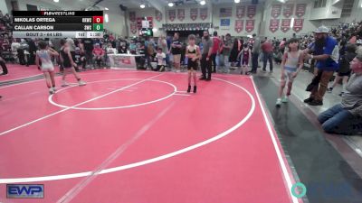 64 lbs Round Of 16 - Nikolas Ortega, Keystone Kids Wrestling Club vs Callan Carson, Salina Wrestling Club