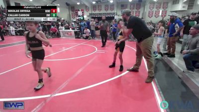 64 lbs Round Of 16 - Nikolas Ortega, Keystone Kids Wrestling Club vs Callan Carson, Salina Wrestling Club