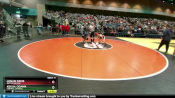 120 lbs Champ. Round 1 - Kekoa Ogawa, Central Catholic vs Logan Davis, Battle Ground