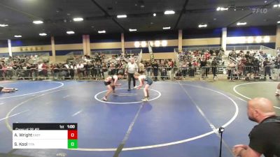 109 lbs Consi Of 32 #2 - Alexis Wright, Eastvale Elite vs Skylar Kool, Titans WC