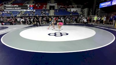 105 lbs Champ. Rd Of 32 - Isabelle Apple, MO vs Gabriella Gelnett, NY