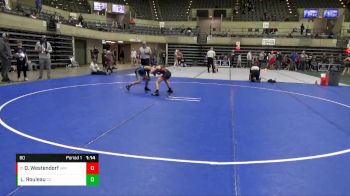 80 lbs Cons. Round 5 - Davis Westendorf, Immortal Athletics WC vs Liam Rouleau, Chippewa Elite