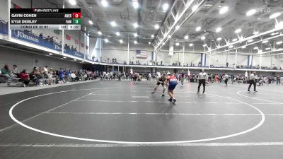 157 lbs Consi Of 32 #1 - Gavin Cohen, American University vs Kyle Deisley, F&m