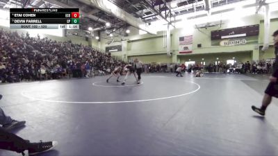 120 lbs Quarterfinal - Devin Farrell, CANOGA PARK vs Etai Cohen, El Camino Real