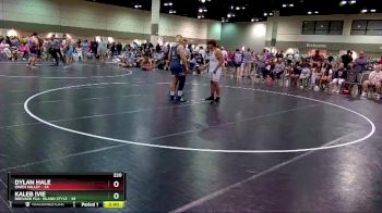 220 lbs Round 1 (16 Team) - Kaleb Ivie, Brevard FCA- Island Style vs Dylan Hale, Owen Valley