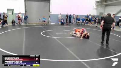 145 lbs Rr3 - Asher Bernick, Interior Grappling Academy vs Patricio Vasquez, Bethel Freestyle Wrestling Club