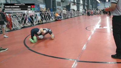 84 lbs Round 1 - 9:00am Friday - Maddox Plembeck, POWA vs Yusef Elasfouri, Terps XPress