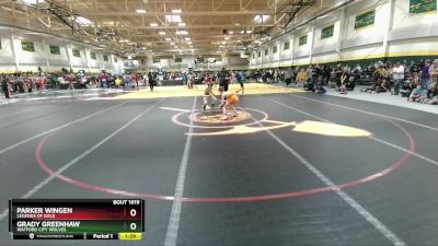 75 lbs Round 2 - Grady Greenhaw, Watford City Wolves vs Parker Wingen, Legends Of Gold