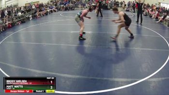 160 lbs Finals (8 Team) - Matt Watts, Utah vs Brody Nielsen, South Dakota Lightning