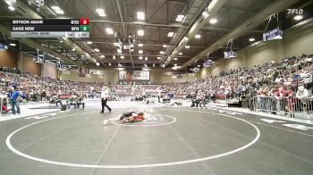 1A 132 lbs Cons. Semi - Bryson Adair, Monticello vs Gage New, Wayne