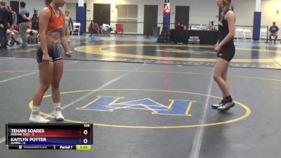 109 lbs Round 4 (16 Team) - Kaitlyn Potter, Elmira vs Tehani Soares, Indiana Tech