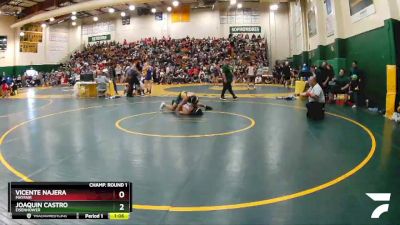 145 lbs Champ. Round 1 - Joaquin Castro, Eisenhower vs Vicente Najera, Mayfair