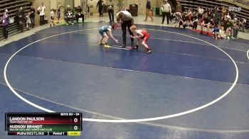 54 lbs Champ. Round 1 - Hudson Brandt, Fallon Outlaws Wrestling Club vs Landon Paulson, Team Prestige WC