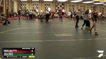 130 lbs 1st Place Match - Nicky Pallitto, Colon Trained vs Nick Melfi, Headhunters WC