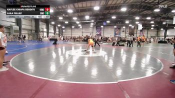 152 lbs Rr Rnd 3 - Kaylee Chiapa Bendito, OBWC Scarlet vs Laila Tellez, East Rowan Wrestling Club