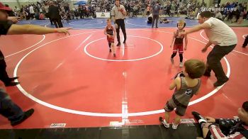 49 lbs Consi Of 8 #1 - Timmy McCall, Fort Gibson Youth Wrestling vs Asher Hilton, Skiatook Youth Wrestling 2022-23