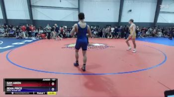 157 lbs Champ. Round 1 - Sam Aiken, NWWC vs Sean Price, West Kitsap WC