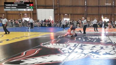 105 lbs 3rd Place - Casen Becker, Black Fox Wrestling Academy vs Mikey Perna, Ruthless Wrestling Club