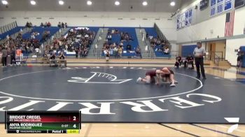 136 lbs Quarterfinal - Bridget Oregel, Mt. San Antonio College vs Anya Rodriguez, Palomar College