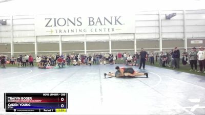 285 lbs Semifinal - Caden Young, Utah vs Trayvn Boger, Sanderson Wrestling Academy