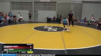 100 lbs Round 2 (8 Team) - Makennah Craft, Ohio Blue vs Mary Manis, Florida