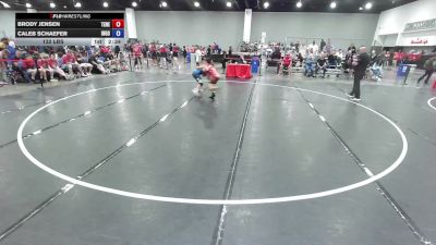 132 lbs Brody Jensen, Team Nebraska vs Caleb Schaefer, Team Indiana Gold