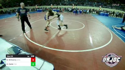 130 lbs Round Of 16 - Brody Williams, Scrap Yard Training vs Andrew Gade, Team Conquer Wrestling