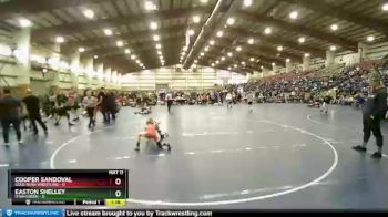 71 lbs Round 3 (4 Team) - Cooper Sandoval, Gold Rush Wrestling vs Easton Shelley, Utah Green