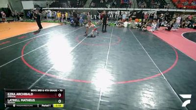 70 lbs Cons. Round 1 - Ezra Archibald, Oregon vs Latrell Matheus, Nevada