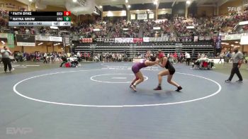 140 lbs Cons. Round 2 - Rayna Grow, Garden Plain vs Faith Dyke, Belleville-Republic County HS