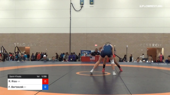 Faith A Rios 119 lbs Semifinal - Ruby Rios, Team Washington vs Faith Bartoszek, Team ...