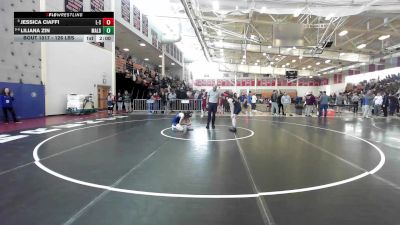 126 lbs Quarterfinal - Jessica Ciaffi, Lincoln-Sudbury vs Liliana Zin, Malden/Everett