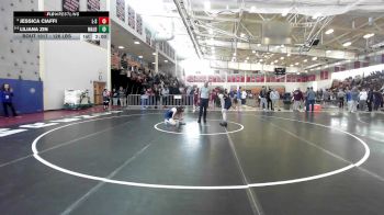 126 lbs Quarterfinal - Jessica Ciaffi, Lincoln-Sudbury vs Liliana Zin, Malden/Everett