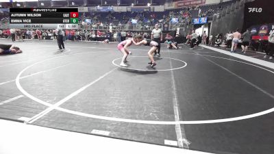 116.4-123.4 lbs 5th Place - Autumn Wilson, East Kansas Ragles vs Emma Vice, Atchison Kids Club Wrestling