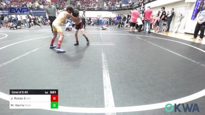 61 lbs Consi Of 8 #2 - Juliette Rosas 2, OKC Saints Wrestling vs Maddox Harris, Rough Riders