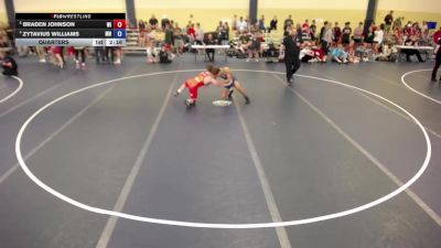 138 lbs Quarters - Braden Johnson, WI vs Zytavius Williams, MN
