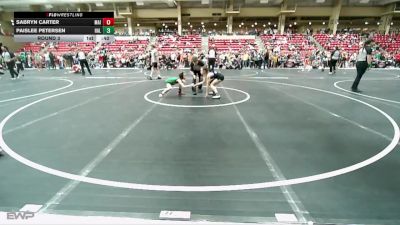 75 lbs Cons. Round 2 - Laikynn Nauman, Pratt vs Laiken Wells, Hutchinson Kids