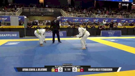 Aiyana Jean M. A. Delatorre vs Harper Holly Eyzendooren 2026 Pan Kids Jiu-Jitsu IBJJF Championship