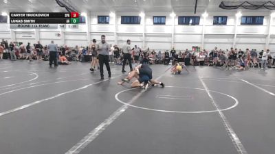 126 lbs Round 1 (4 Team) - Lukas Smith, All American vs Carter Truckovich, St. Paris Graham