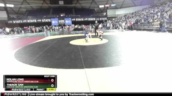 70 lbs Cons. Round 1 - Theron San, Cascade Christian Wrestling Club vs Nolan Long, Snoqualmie Valley Wrestling Club