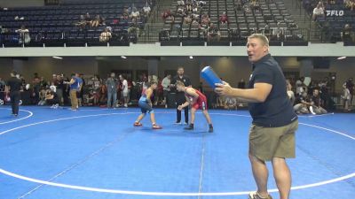 135 lbs Cons. Quarters - Eli Grotelueschen, Dodgeland Youth Wrestling vs Logan Raef, Team Indiana