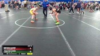 84 lbs Finals (2 Team) - Preston Dorn, Phoenix WC vs Bryson Slider, Highland Medina