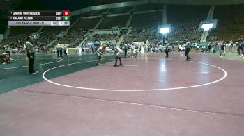 7A 190 lbs 1st Place Match - Gavin Whiteside, Enterprise HS vs Amari Allen, Smiths Station Hs