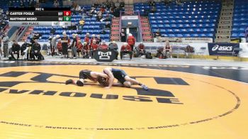 121 lbs 3rd Place - Carter Fogle, Boyertown Area vs Matthew Nigro, Nazareth Area