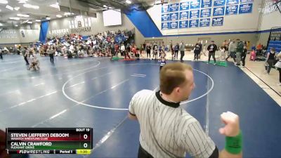 67 lbs Champ. Round 1 - Steven (Jeffery) Deboom, Wasatch Wrestling Club vs Calvin Crawford, Pleasant Grove